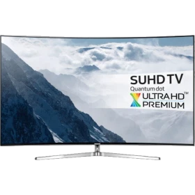 Samsung 49KS9090 Ultra HD 4K LED televizyon; Quantum Dot Premium ekrana sahip, genel renkli vitrin görünümü