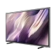 Samsung 83S95H Ultra HD 4K OLED televizyon, ince çerçeveli ve mor tonlu ekran görüntüsüyle genel renk tasarım
