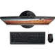 Lenovo V410Z 10QV001FTX masaüstü bilgisayar, geniş ekranı, klavyesi ve siyah mouse ile birlikte