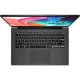 MSI Modern 14 F13MG-429XTR009 koyu gri ultrabook laptop, RGB renkli ekran ve klavye görünümü
