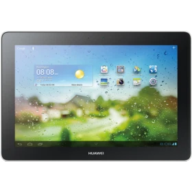Huawei MediaPad 10 Link 4G gümüş renk öğrenci tableti ekranında uygulama menüsü ve hava durumu görünümü