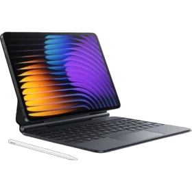 Xiaomi Pad 7 8 GB 256 GB gri oyuncu tablet; katlanır klavye ve canlı renkli ekran görünümü