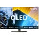 Philips 65OLED809 Ultra HD 4K OLED televizyon, Ambilight ve Google TV arayüzü görünen ekranda modern tasarım