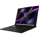 MSI Raider 16 HX B2WJ-022TR siyah oyuncu laptop; RGB aydınlatmalı klavye ve mor ekran görünümü.
