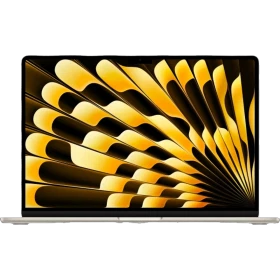 Apple MacBook Air M5 10CPU 10GPU 15.3 inç altın renk laptop, önden açık şekilde ana ürün vitrini görünümü
