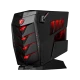 MSI Aegis 3 8RC-029XTR siyah masaüstü bilgisayar, kırmızı aydınlatmalı agresif kasa tasarımı