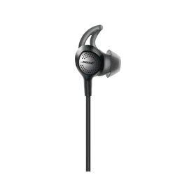 Siyah Bose QuietControl 30 Kablosuz kulaklığın silikon uçlu tek kulak içi ünitesi