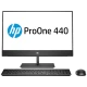 HP ProOne 440 G5 T07006 siyah masaüstü bilgisayar, monitör, klavye ve fare ile birlikte
