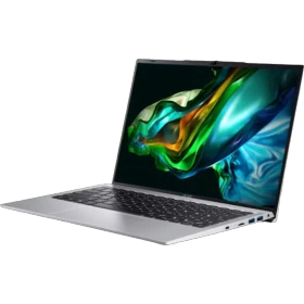Acer Aspire Lite AL14-51M-51P7 açık gri iş ve ofis laptopu, ince tasarım ve geniş ekranlı açıdan görünüm