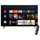 Onvo OV32F700 HD Ready LED televizyon, siyah çerçevesi, akıllı TV menüsü ve uzaktan kumandasıyla önden görünüm