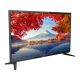 Arçelik A24L 5845 4BE HD Ready HD TV, siyah çerçeveli LED televizyon; ekranda dağ ve göl manzarası