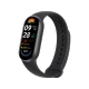 Xiaomi Smart Band 9 siyah akıllı bileklik, renkli ekranı ve ayarlanabilir silikon kordonuyla önden görünüm