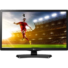 LG 24MN49HM HD Ready LED televizyon: siyah ekranda futbol sahnesi, vitrin görseli, genel tasarım