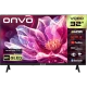 Onvo 32VQ80F3HA HD Ready HD TV, siyah çerçeveli 32 inç LED televizyon, çiçek görüntülü ekranıyla sergileniyor