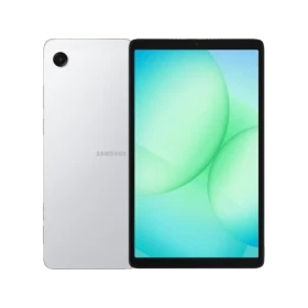 Samsung Galaxy Tab A11 öğrenci tableti, gümüş renk arka kapak ve ekran görünümlü, 8 GB 128 GB