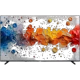 Vestel 65QG9840 Ultra HD 4K QLED televizyon, renkli ekran görüntüsü ve ince siyah çerçevesiyle önden görünüm