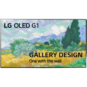 LG OLED77G16LA OLED 77 inç Ultra HD 4K TV ekranında sanat manzarası, şık tasarımlı ekran görünümü