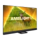 Philips 55PML9308 Ultra HD 4K LED televizyon, genel renkli ekranda canlı doğa sahnesi görüntülenir