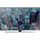 Samsung 55JU7000 Ultra HD 4K TV vitrinde şehir manzarası ekranıyla, genel renkli televizyon