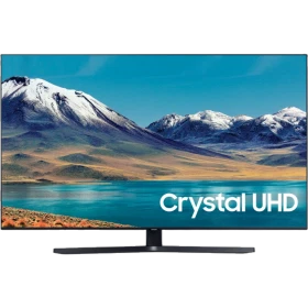 Samsung 55TU8500 Ultra HD 4K LED televizyon, dağ manzaralı ekran görüntüsüyle vitrin ürünü, genel renk