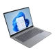 Lenovo ThinkBook 14 G7 ARP 21MV0096TR gri iş ve ofis laptopu, açık ekranlı önden açılı görünüm