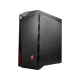 MSI Infinite X Plus 9SD-601EU siyah masaüstü bilgisayar kasası, açılı ön paneli ve kırmızı MSI logosuyla