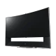 LG 105UC9V Ultra HD 5K LED televizyon, genel siyah tasarım ve ince çerçeve detayları