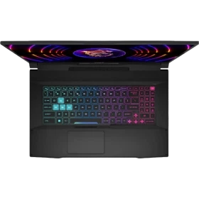 MSI Katana 17 B12VEK-083XTR siyah oyuncu laptop klavye ve RGB aydınlatma görünümleri