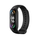 Xiaomi Mi Band 6 siyah akıllı bileklik, renkli ekranı ve ayarlanabilir kayışıyla önden görünüm