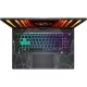 MSI Cyborg 17 B13WFKG-210XTR011 siyah oyuncu laptop; RGB klavye ve arkadan aydınlatmalı tasarım görünüyor.
