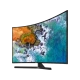 Samsung 55NU7500 Ultra HD 4K LED TV ekranında canlı okyanus manzarası, genel siyah tasarım