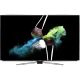 Arçelik A55 OLED A 950 B Ultra HD 4K TV, siyah ekranında renkli fırça efektleriyle