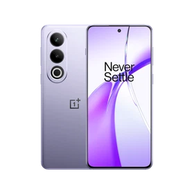 Mor renkli OnePlus Ace 3v akıllı telefon, ön ekran ve arka panel tasarımıyla ana vitrin görünümü