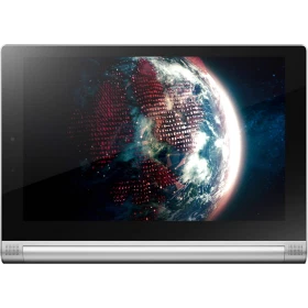 Lenovo Yoga 2 10.1 inç Platin tablet, ekranda gezegen görseliyle vitrin görünümü