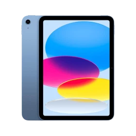 Apple iPad A16 128 GB 11 inç mavi tablet ön panelinde renkli arayüz ekranı görünüyor