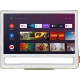 Vestel 24HA9950Y HD Ready HD TV, beyaz çerçeveli LED televizyonun önden görünümü