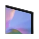 Samsung 100M90H Ultra HD 4K TV, siyah çerçeveli ekranı ve renkli soyut görüntüsüyle önden görünüm