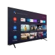 Vestel 70Q9500TE Ultra HD 4K QLED televizyon, siyah çerçeveli ekranda akıllı TV menüsü açık