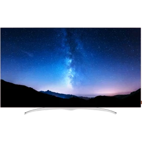 Vestel 65OB9900 Ultra HD 4K OLED televizyon, yıldızlı gökyüzü görüntüsü ve ince çerçeveli tasarımıyla önden görünür