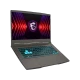 MSI Thin 15 B12VE-1625XTR koyu gri oyuncu laptop; LED aydınlatmalı klavye ve güçlü ekran tasarımı.