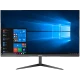 MSI PRO 24X 10M-015EU11 masaüstü bilgisayar, geniş ekranı ve ayaklı siyah tasarımıyla Windows masaüstünü gösteriyor