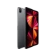 Apple iPad Pro gri 11 inç, 16 GB ve 5G bağlantılı tablet; çok renkli ekranıyla önden arkaya görünüyor.