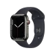 Apple Watch Series 7 Cellular 45 mm siyah paslanmaz çelik kasa ve spor kordonlu akıllı saat
