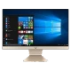 Asus V241EAK-BA041M masaüstü bilgisayar, beyaz gövdeli geniş ekran ve ayaklı tasarım