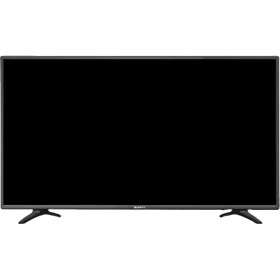 Sunny Uydu Alıcılı HD Ready 32 inç televizyon, siyah çerçeveli ince ekran ve ayak tasarımıyla gösteriliyor