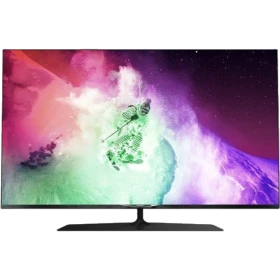 Philips 49PUS7909 LED 4K Ultra HD televizyon, ekranda renkli uzay sahnesi ve ince siyah tasarım.