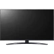 LG 43UR81006LJ Ultra HD 4K LED televizyon; siyah genel renkli, ince çerçeveli ekran görünüyor