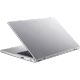Gri Acer Aspire 3 A315-59-79U8 iş ve ofis laptopu, yarı açık kapaklı yandan görünüm