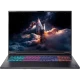Acer Nitro 18 AI AN18-61-R9Y9 siyah oyuncu laptop, RGB klavyeli açık ekran ön görünüm