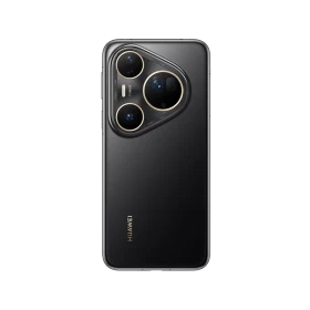 Siyah Huawei Pura 80 Ultra akıllı telefon, arka yüz ve üçlü büyük kamera modülü detaylı görünüm